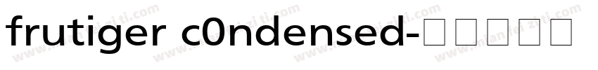 frutiger c0ndensed字体转换